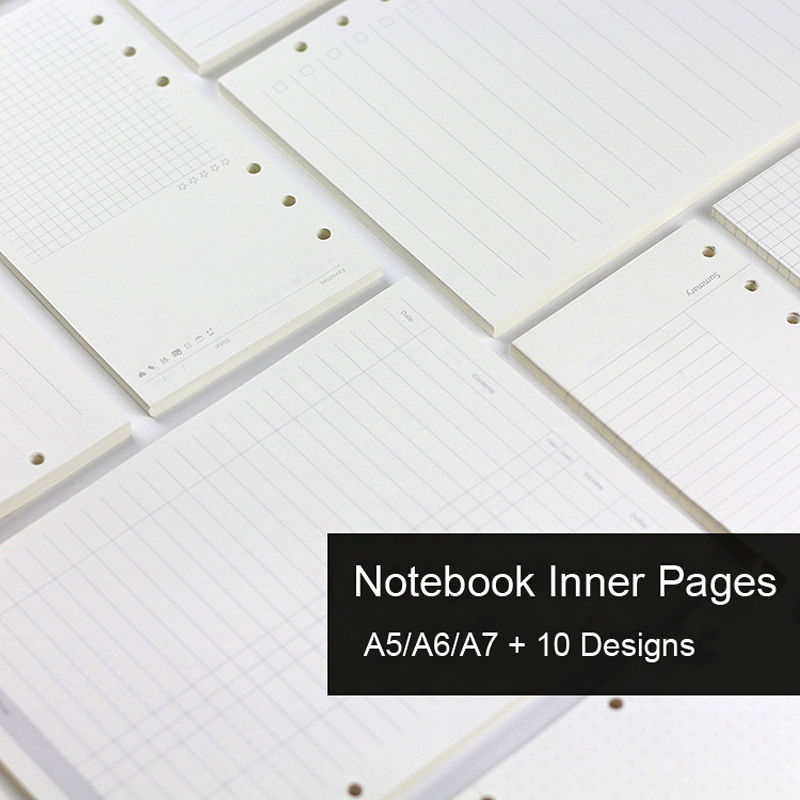 A5 Spiral Dotted Grid Notebook - 45 folhas a5 a6a7 folha solta