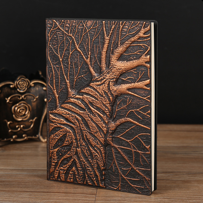 Vintage Leather Journal Notebook - Caderno de Couro PU Vintage Big