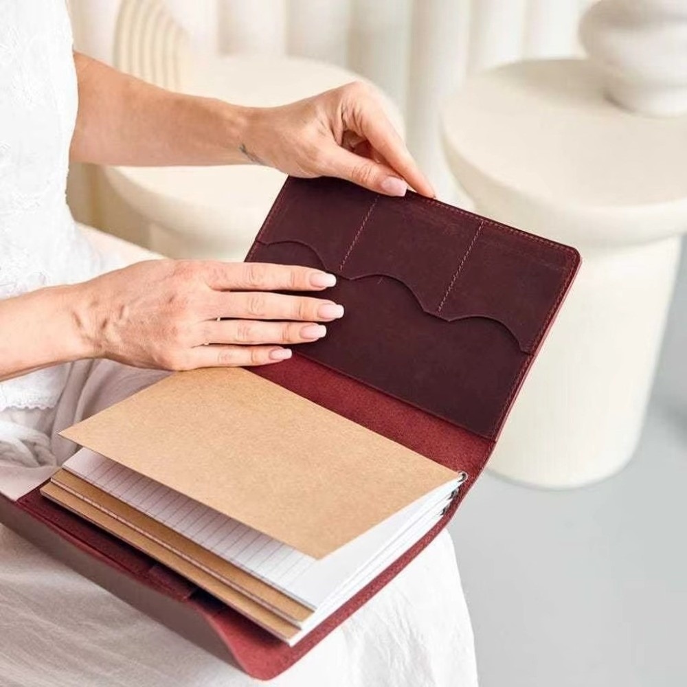 Organizador de caderno recarre - Vintage Leather Journal Notebook avaliação e preço