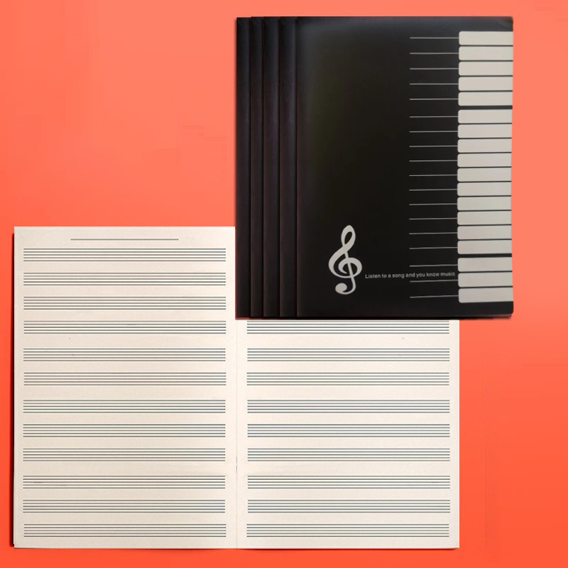 Caderno de Prática Musical com - Blank Sheet Music Notebook avaliação e preço