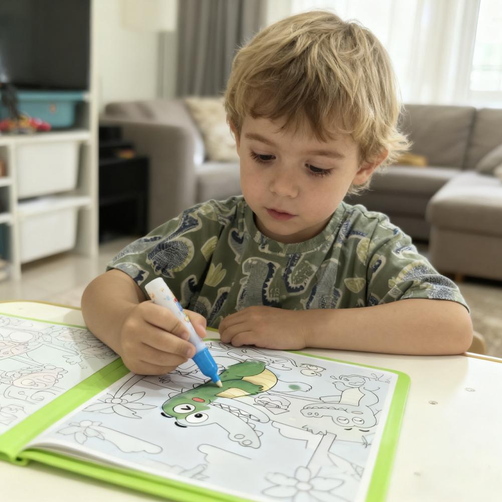 Livro mágico de desenho de águ - Reusable Water Magic Coloring Book avaliação e preço