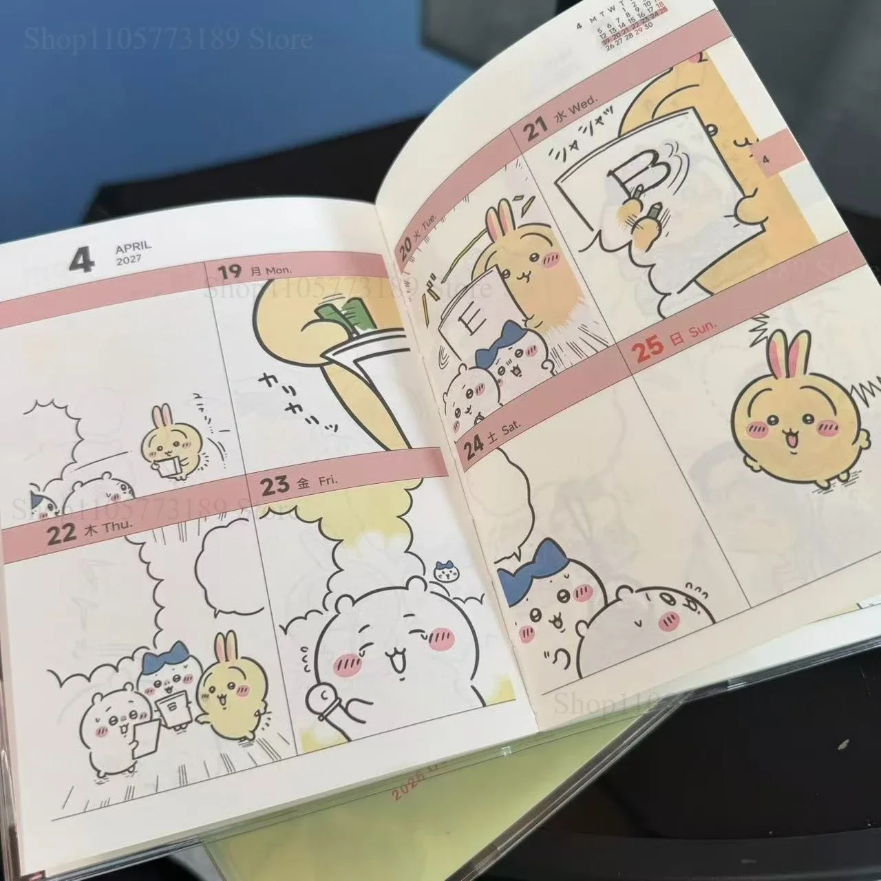 Chiikawa 2027: Agenda Semanal  - Stationery Books avaliação e preço