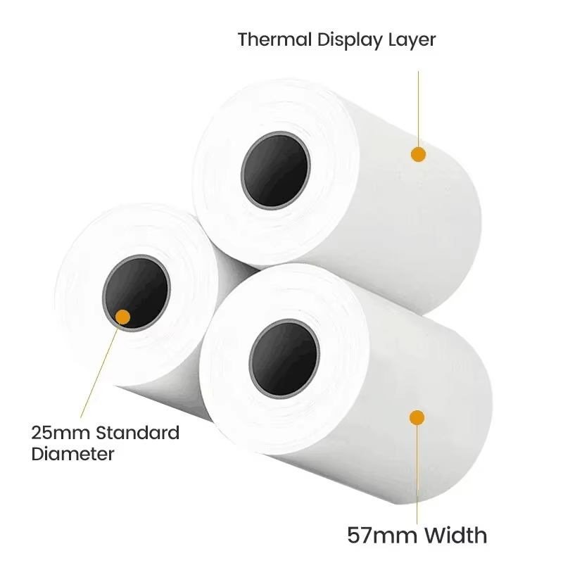 Papel Térmico para Impressão,  - Mini Pocket Thermal Printer Paper Roll avaliação e preço